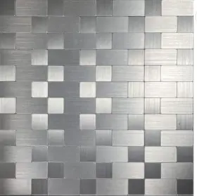 Xuaniny 714216726554 Peel And Stick Metal Backsplash Tiles Self Adhesive Aluminum Mosaic