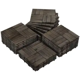 Dy0ulg0001 Yaheetech Patio Accessories 12 Inch X12 Fir Flooring Tiles Wood Plastic Interlocking