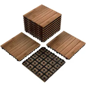 12ftftpatio Yaheetech Yt-00102895 12x Pavers Decking Flooring Deck Tiles Interlocking Wood Pat