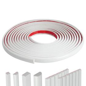 Yefanxi 0.78in 0.27in 0.79in 10ft Semi-circular Flexible Peel Andstick Trim Molding Fo