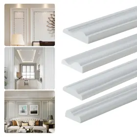 Yefanxi 768641077064 Peel And Stick Panels Molding Trim Flexible Chair Rail Classic Wall Se