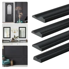 Yefanxi 768641077309 Flexible Chair Rail Panel Molding Finish Trim 10ft 1.6in Peel And St