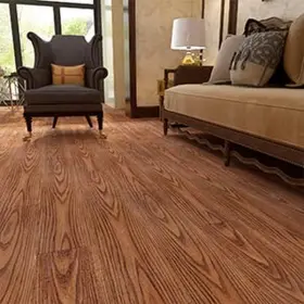 Yenhome 313111478430 15 Tiles Walnut Wood Vinyl Flooring Peel And Stick Floor Tile Sticker Wo