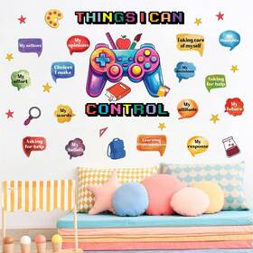 Yimehdan Mu2052a Things I Can Control Watercolor Game Wall Decal Psychologically Inspirationa