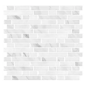 10-sheets Yipscazo 192817243098 Peel And Stick Backsplash For Kitchen Slate White On