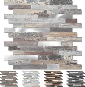 Yipscazo 313024827837 Peel And Stick Wood Metal Tile Backsplash On Tiles For Backsplas Yipscazo 313024827837 Peel And Stick Wood Metal Tile Backsplash On Tiles For Backsplas