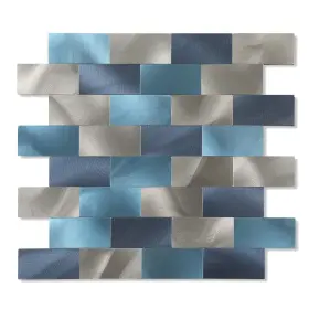 Au003-10 Yipscazo 10 Sheet Peel And Stick Tile Backsplash For Kitchen Stainless Steel Metal Backsp Au003-10 Yipscazo 10 Sheet Peel And Stick Tile Backsplash For Kitchen Stainless Steel Metal Backsp