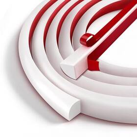 Yiyao Dst-0.6-5 Flexible Quarter Round Molding Bendable Trim 0.6 Inch X 5 Feet White