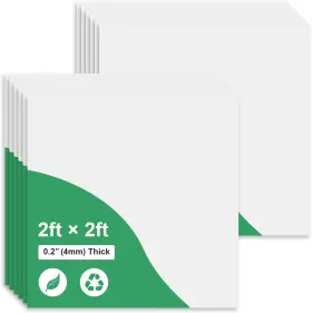 Yizhi 445047471421 Smooth White Drop Ceiling Tile 2ft X Panel 24 24in Waterproof