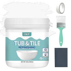 Ykf G.10.209 Tub And Tile Refinishing Kit Quick-dry Paint For Wall Floor Coun