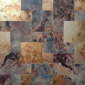 Ymmxge 714216908547 5-sheet Peel And Stick Backsplash Stone Tiles Brushed Aluminum Pvc Surface M