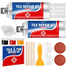 Y061 Yumcraft Tile Repair Kit Porcelain Sink White Fiberglass Tub