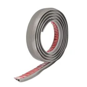 Zaplyte 617662799830 Floor Transition Strip 2 Inch 10ft For 10mm Edging Grey Wood Grain