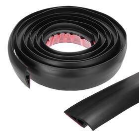 Zaplyte 656417774203 Floor Transition Strip 0.5 Inch 10ft Cover Black