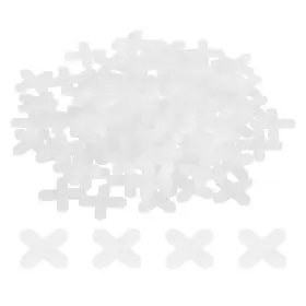 Zaplyte 683867694324 400pcs Tile Spacers 5mm 3/16 Inch Cross Shape Wall Floor Spacer White