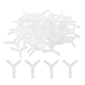 Zaplyte 683867697240 1000pcs Wall Floor Tile Plastic Y Type Spacers Tiling Tools 1.5mm 1/16 Inch White
