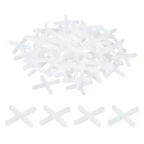 Zaplyte 724117279851 300 Pcs Wall Floor Tile Plastic Cross Spacer Spacers 2.5mm 3/32 Inch White Zaplyte 724117279851 300 Pcs Wall Floor Tile Plastic Cross Spacer Spacers 2.5mm 3/32 Inch White