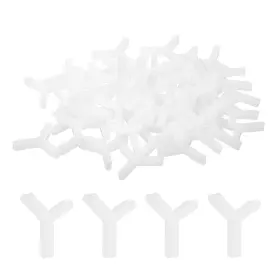 Zaplyte 724117465001 100pcs Wall Floor Tile Plastic Y Type Spacers Tiling Tool 2.5mm 3/32 Inch White Zaplyte 724117465001 100pcs Wall Floor Tile Plastic Y Type Spacers Tiling Tool 2.5mm 3/32 Inch White
