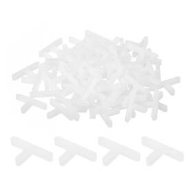 Zaplyte 724117465049 500pcs Wall Floor Tile Plastic T Shape Spacers Tiling Tools 1.5mm 1/16 Inch White