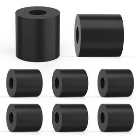 Ziuzi Rubber-spacer-25x25x10-8p 8 Pcs Multi Purpose Rubber Spacer 1 Inch Od X 3/8 Id Thick Inches