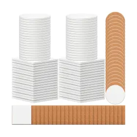 Zopeal-artsupplies-03 Zopeal 96 Pcs Ceramic Tiles For Crafts Coasters Include Unglazed Whit