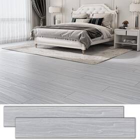 Zrjt B0f6xy4q51 54 Sq.ft. Peel And Stick Vinyl Floor Tiles 36 X 6 Wood Look Planks Pack