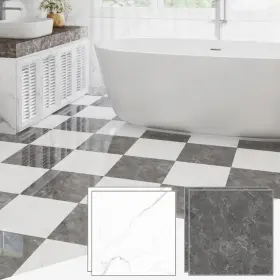 M30lgw40 Zrjt 40-pack 40 Sq.ft Peel And Stick Floor Tiles Vinyl Glossy Pattern Flooring 12