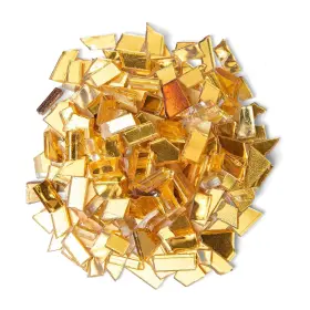 Zwct-0e Zwct Gold Mixed Irregular Mosaic Glass Tiles Pieces 300g Diy Set Ad
