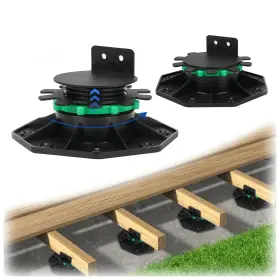 Df0p Zylorix 24pack Upgraded Adjustable Deck Support Pedestal Paver Raising From 1-9/16 Inch T