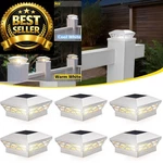 T-sun Solar Post Cap Lights 6 Outdoor Waterproof Fence Pack, WH-D3 New. Price: $56.04.