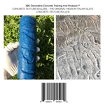 Concrete Texture Rollers - The "original" Medium Italian Slate New. Price: $35.95.