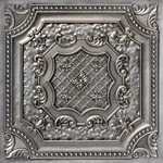 Aged Silver Elizabethan Shield Ceiling Tiles, 25 Pack, 100 Sq.ft. Coverage New. Price: $664.99.