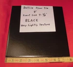 1 Pc. Vintage Solid Black: 8" X By Daltile, Ceramic Floor New Open. Price: $14.88.