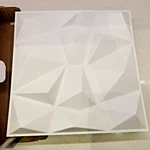 Box Of 33 - 12X12 (30CM 30CM) Art 3D Wall Panels A10315F White Pvc Diamond New. Price: $50.00.