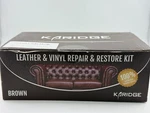 Karidge Professional Brown Leather And Vinyl Repair Restore Kit New. Price: $19.92.