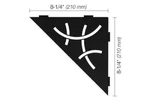 Schluter Shelf-e Triangular Curve Design Matte Black SES1D6MGS New. Price: $80.96.