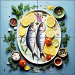 Fish Tile Backsplash Irena Orlov Kitchen Art Ceramic Mural OB-ORL25143-6 New. Price: $184.95.
