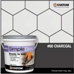 Custom Building Products Simplegrout #60 Charcoal Ready Use - 1 Qt. New. Price: $26.97.