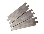 Aspect Peel And Stick Backsplash Subway Matted Metal Tile New. Price: $23.00.