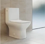 Swiss Madison Carre 1-PIECE 1.1/1.6 Gpf Dual Touchless Flush Elongated Toilet Open. Price: $449.45.