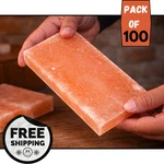 Himalayan Pink Salt Tiles 8X4X1 Pack Of 100 Bricks For Spa Sauna Wall Decor New. Price: $999.99.
