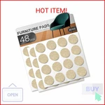 48 Pcs Felt Furniture Pads, Yoessa Chair Leg Floor Protectors, Sliders New. Price: $7.99.
