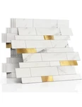 Backsplash 10PACK Tiles Peel And Stick Stone Matte Finish,bathroom Open. Price: $28.79.