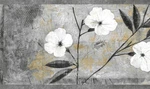 Dundee Deco BD6054 Peel And Stick Wallpaper Border - Floral White, Gray, Brown, New. Price: $42.74.