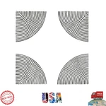 Mid-century Modern Peel & Stick Vinyl Tiles 12X12 Inches, Easy Installation New. Price: $23.99.