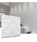ART3D 12-PACK Pvc Wall Panel Interlocked Circles- White (32 Sq.ft/case) Open. Price: $47.66.