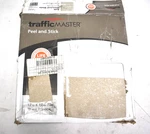 Trafficmaster 12" W X Peel & Stick Vinyl Tile Flooring 30 Pieces SS1213 Open. Price: $39.99.