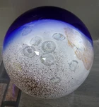Signed Ges Glass Eye Studio 2021 Apollo Moon Landing Celestial Paperweight Used. Price: $225.00.