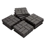 Pre-owned Domi Patio Deck Tiles,four Slat Plastic Flooring, 44PCS One Pack,gray Open. Price: $54.99.