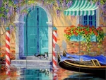 Venice Tile Backsplash Mikki Senkarik Mediterranean Art Ceramic Mural MSA312 New. Price: $125.00.